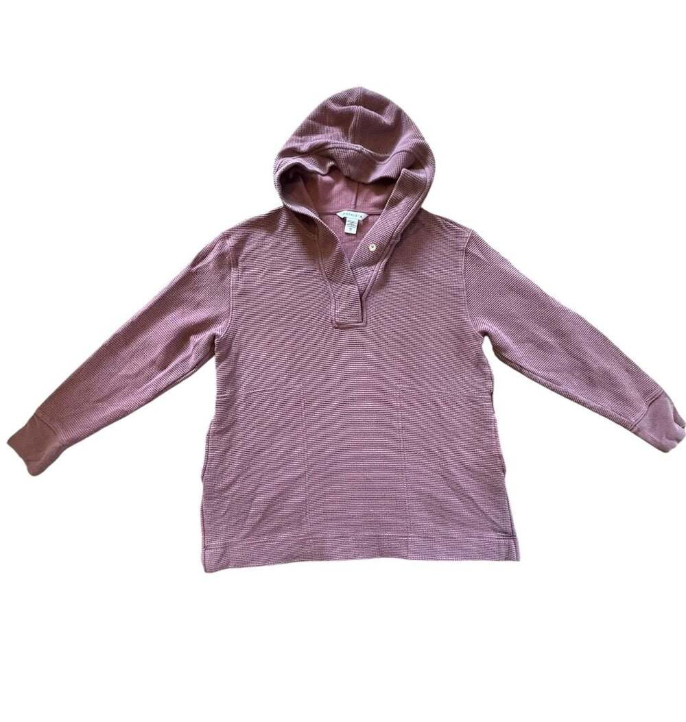 Athleta Coaster Luxe Waffle Hoodie Sweatshirt Size XS
